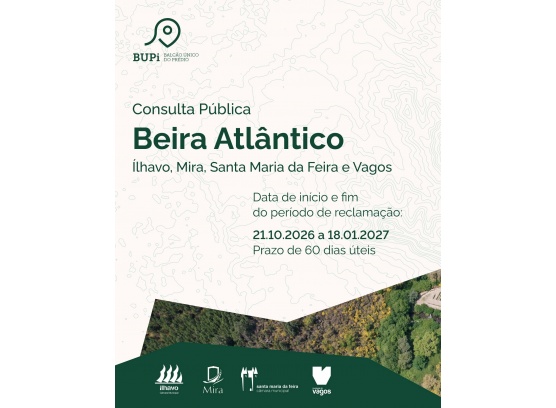 Consulta Pública «Beira Atlântico» começa a 21 de outubro